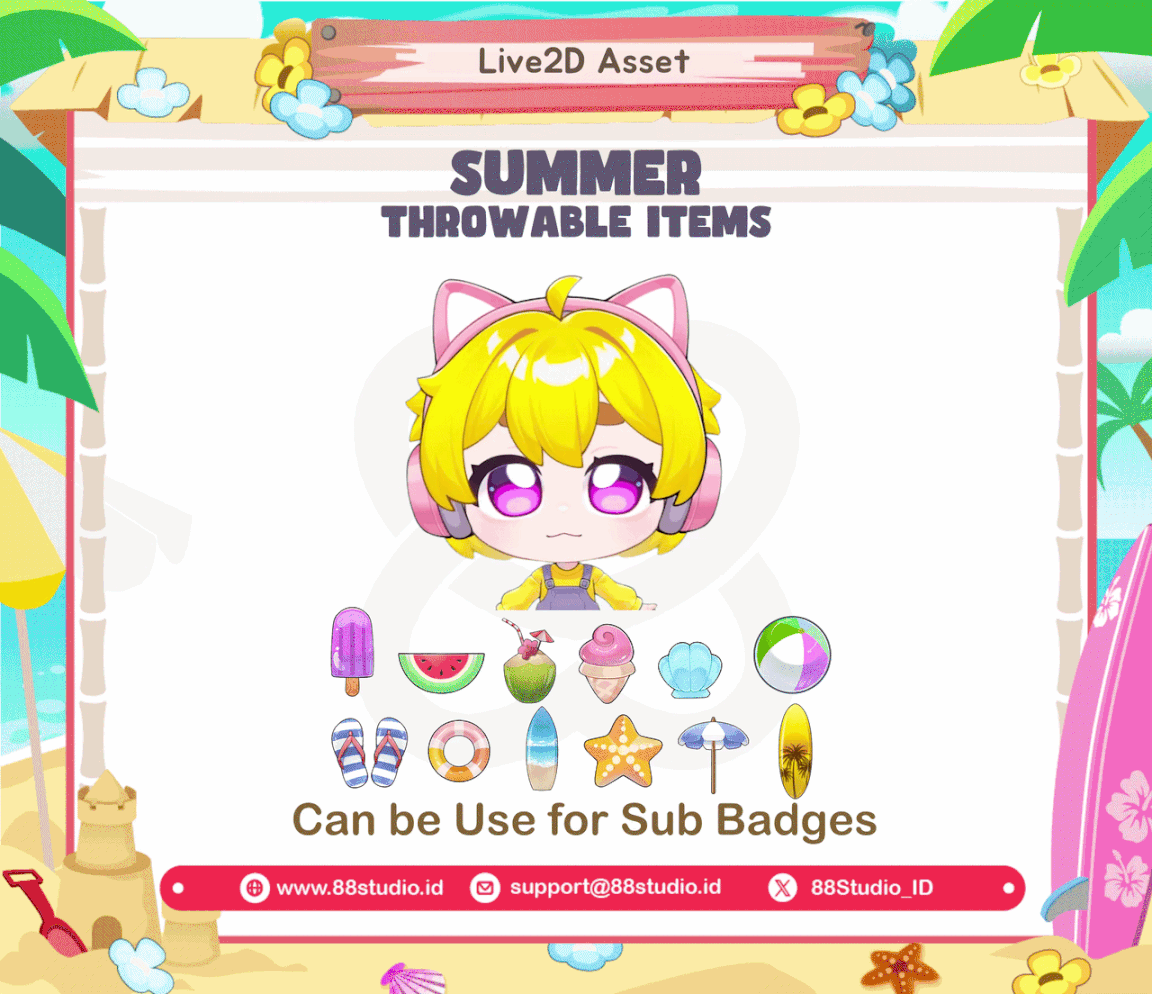 Summer Days Throwables & Badges